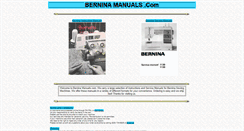Desktop Screenshot of berninamanuals.com