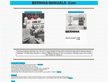 Tablet Screenshot of berninamanuals.com